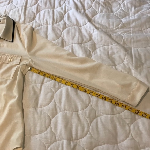 Papaya Ivory Long Sleeve Blouse Size S - Picture 9 of 9